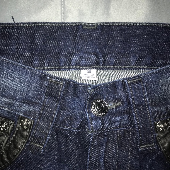 True Religion Skinny Leather Grey Jeans - Picture 6 of 8